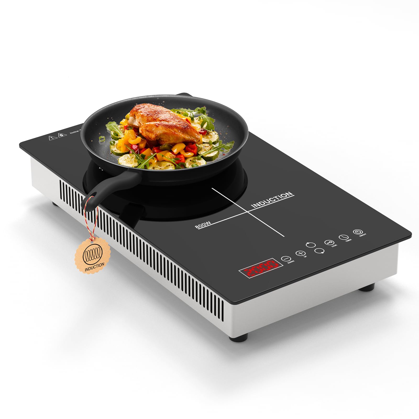 Plaque à induction Argyolas 3500W - 2 feux portatifs - Puissance variable - Minuteur - Prix compétitif